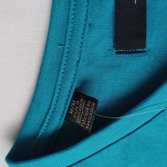 Joe's Jeans Turquoise Cotton Tee NEW- Sz. Med - Picture 3 of 9